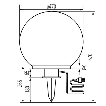 KANLUX IDAVA Klot-47 E27