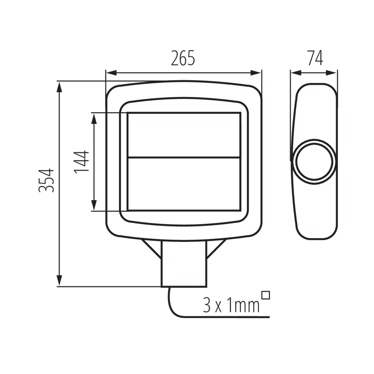 KANLUX Gatuarmatur 30W - 2