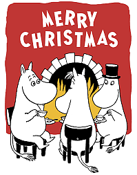 Moomin Greeting card Merry Christmas