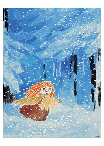 Postcard Moomin landscape Miwinter