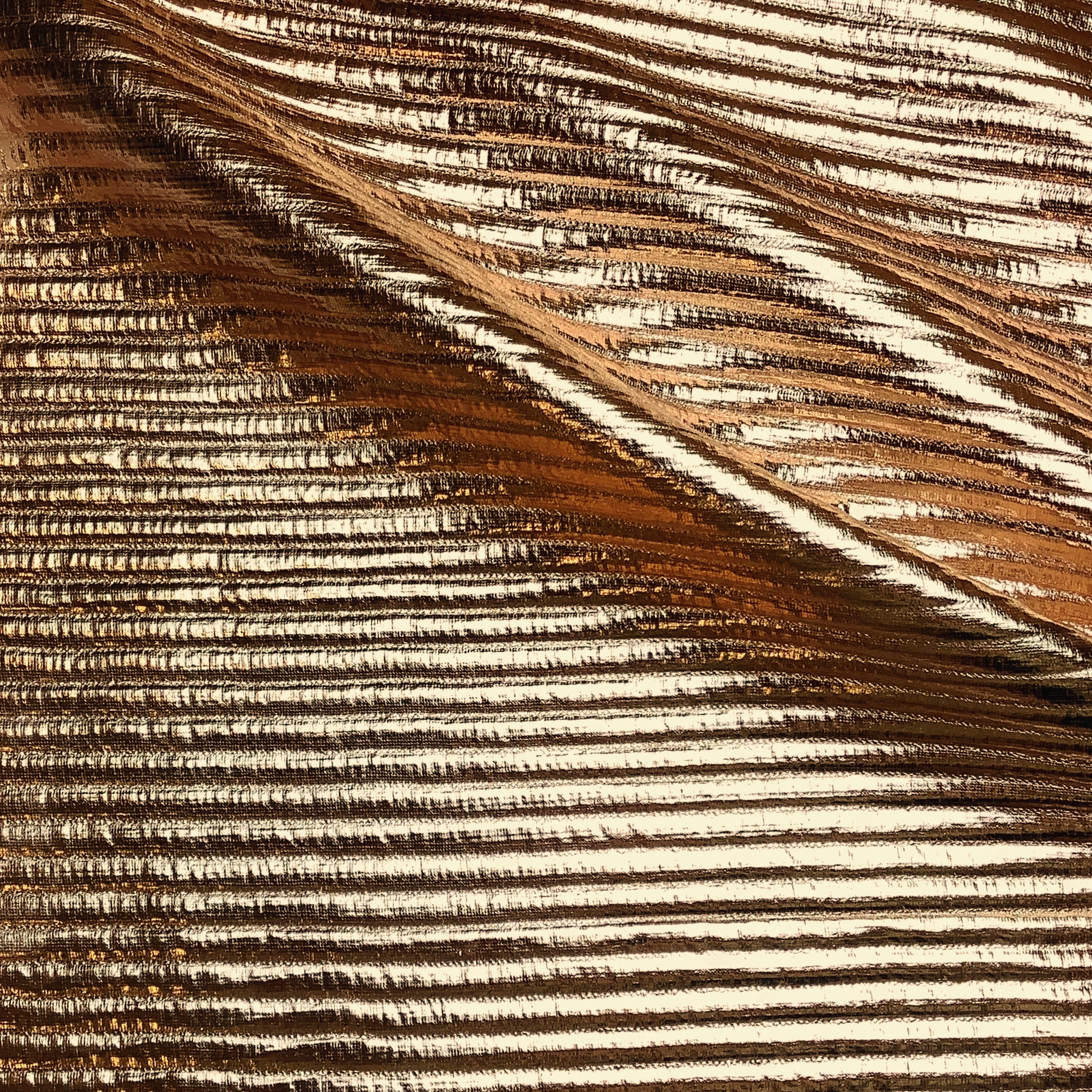 Stretchlamé ribb Guld NB6239