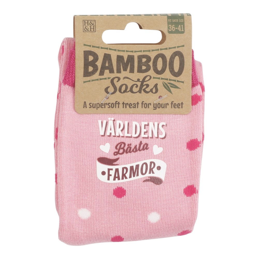 Bambustrumpa Världens bästa farmor