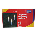 Julgransbelysning 16 lampor
