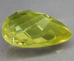 Piedra preciosa de cuarzo limón natural en forma de gota grande y lujosa de 13,62 ct - 2