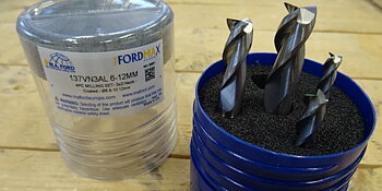 Frässats för aluminium och plast 4st fräsar