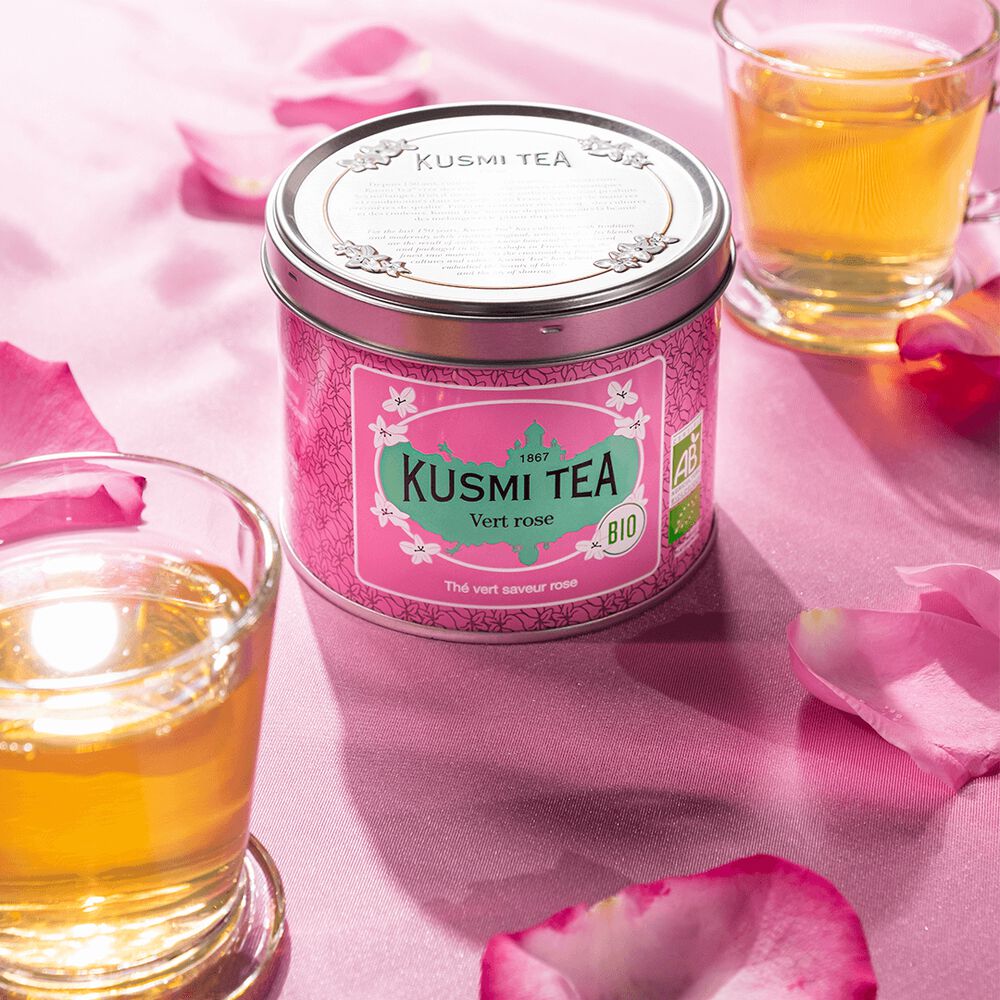Kusmi Green Rose Ekologisk - Plåtburk 100 gram  - 4