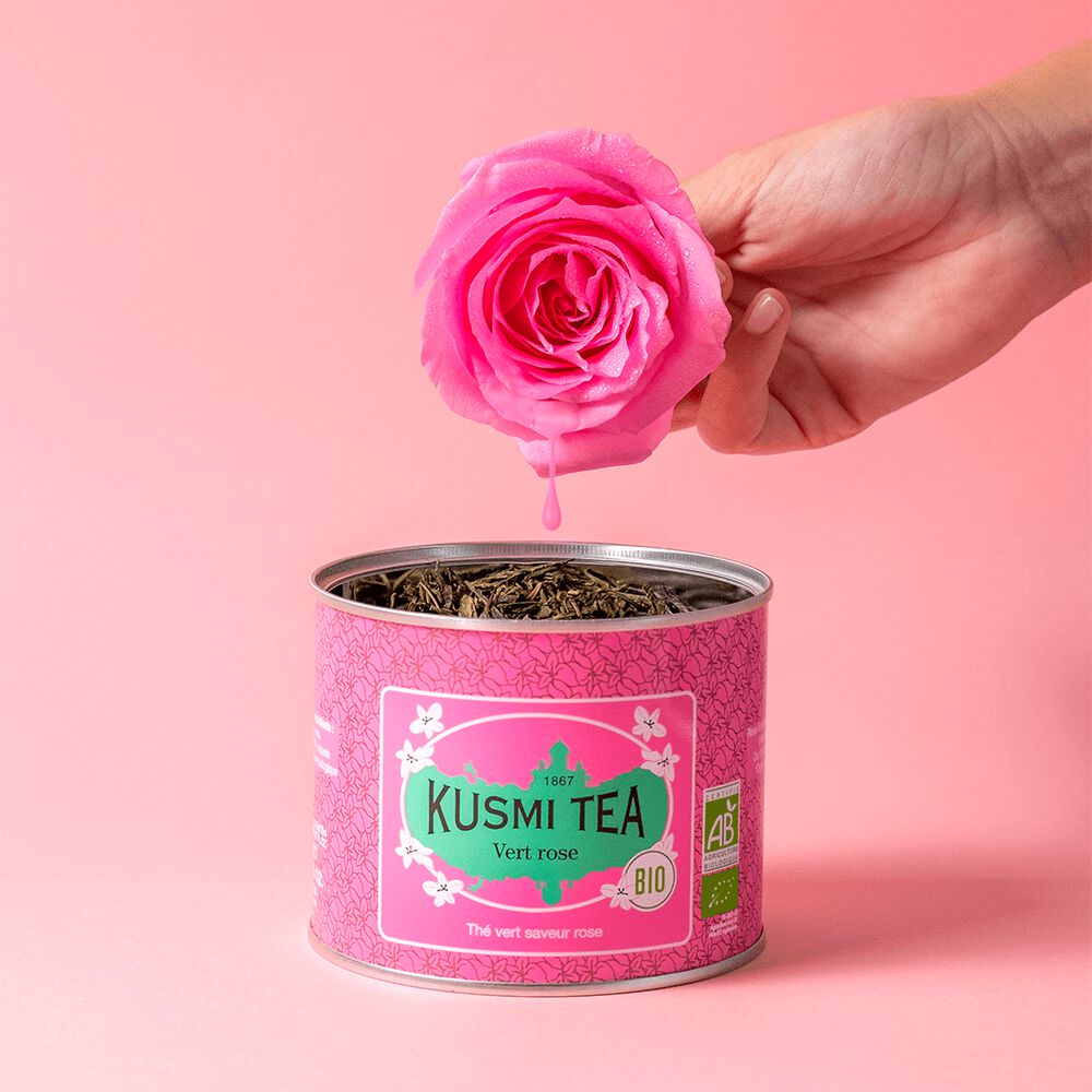 Kusmi Green Rose Ekologisk - Plåtburk 100 gram  - 6