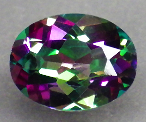 Piedra preciosa de topacio azotico arcoíris natural hermosa y brillante de 1,38 ct - 3