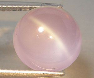 Piedra preciosa de cuarzo rosa de estrella natural rara redonda de 5,94 quilates de 11 mm - 3