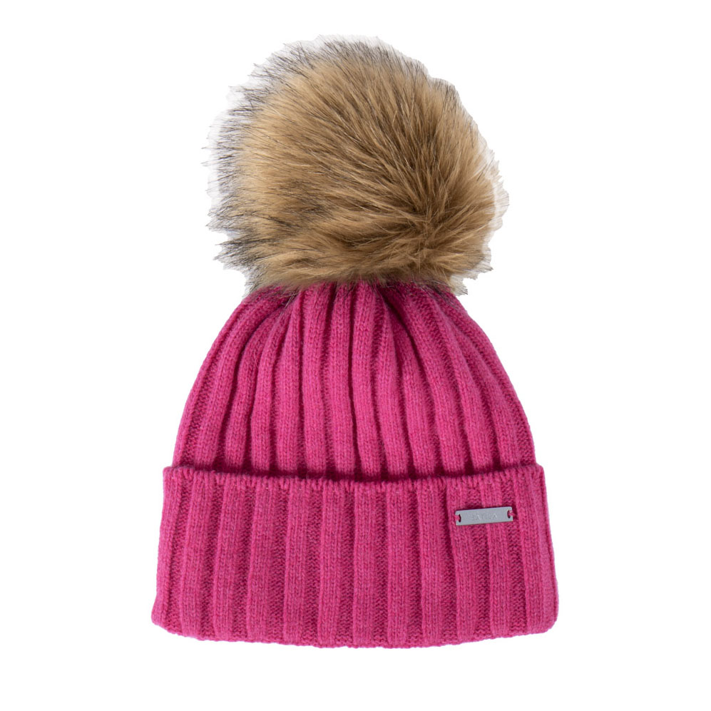 Mössa  Myra, pink m tofs
