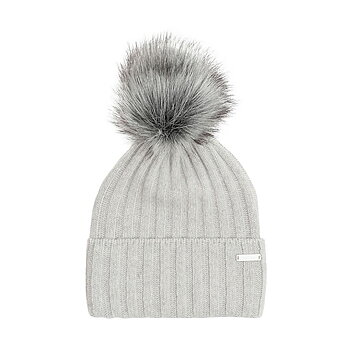 Mössa  Myra, light grey m tofs