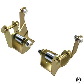 Metalcloak Outboard Shock Mount Spacer, Relocation Kit - Jeep JL, JLU & JT