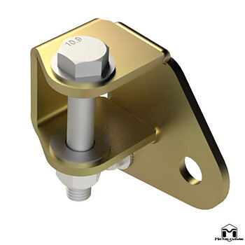 Metalcloak Steering Stabilizer Relocation Bracket Axle Side Mount - Jeep JK & JKU