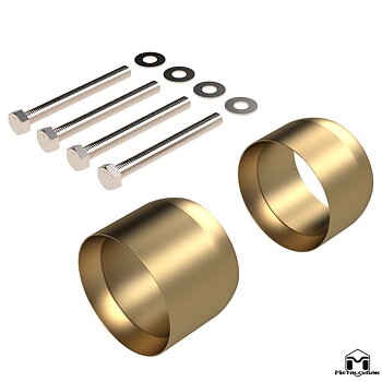 Metalcloak Exhaust Spacer Kit ('12 - '18) - Jeep JK & JKU