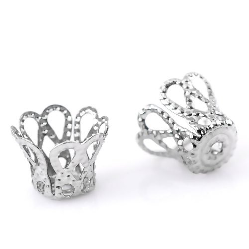 bead hats, Filigree Platina 9mm