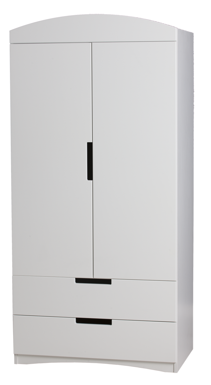 Classic garderob dubbel 90x189 Vit - 4