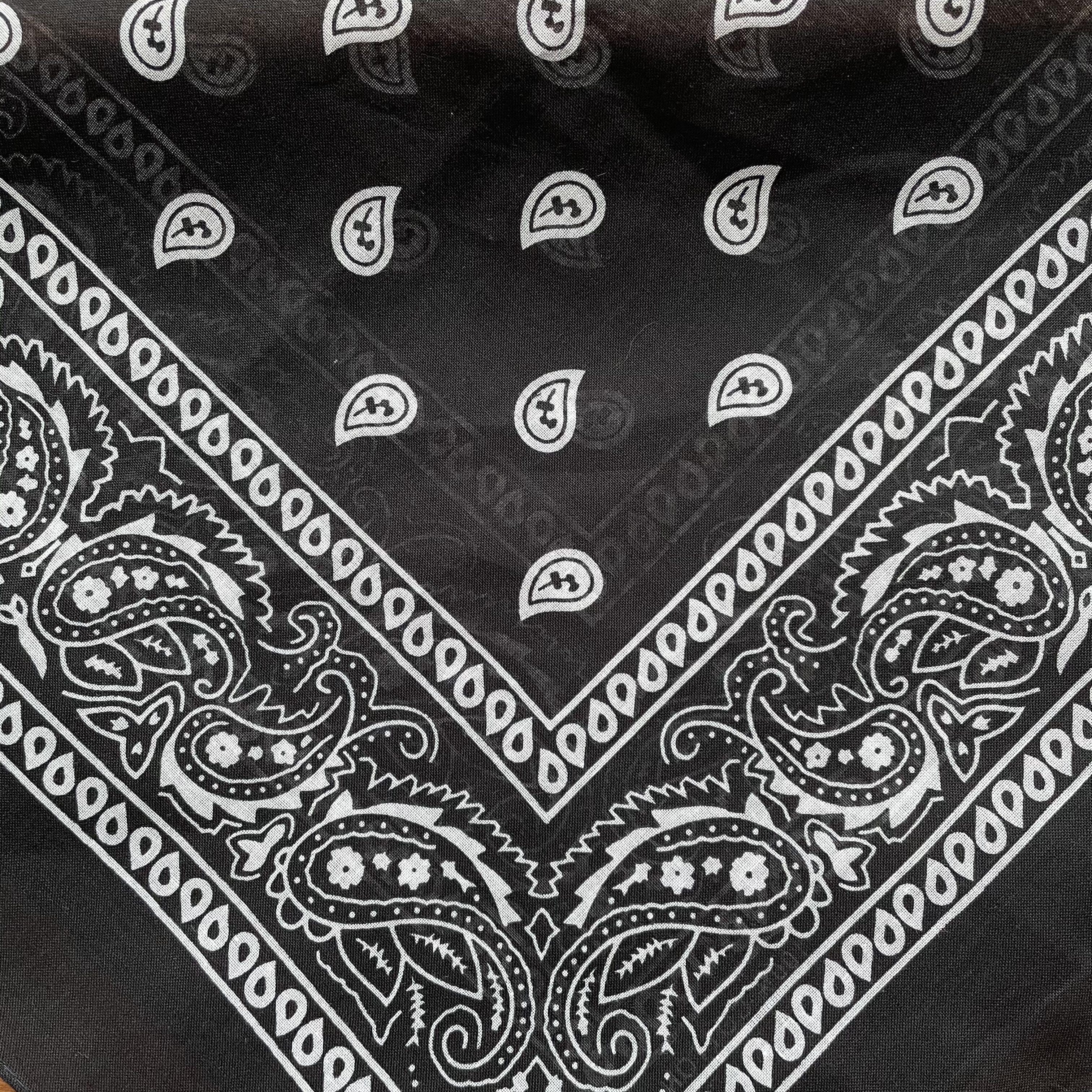 bandana svart Paisley  - 2