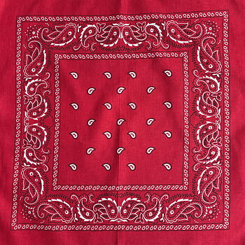 bandana röd Paisley 