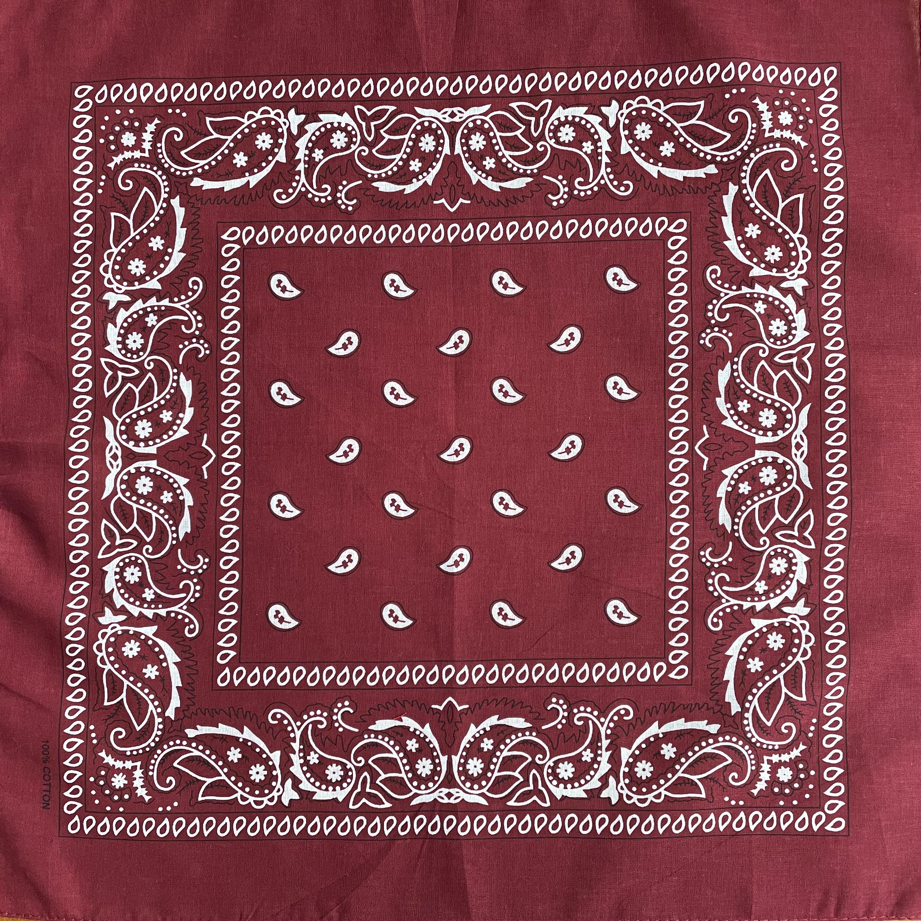 bandana vinröd