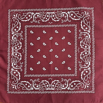 bandana vinröd