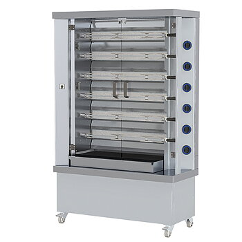Elektrisk kycklinggrill, 6 spett/30 kycklingar