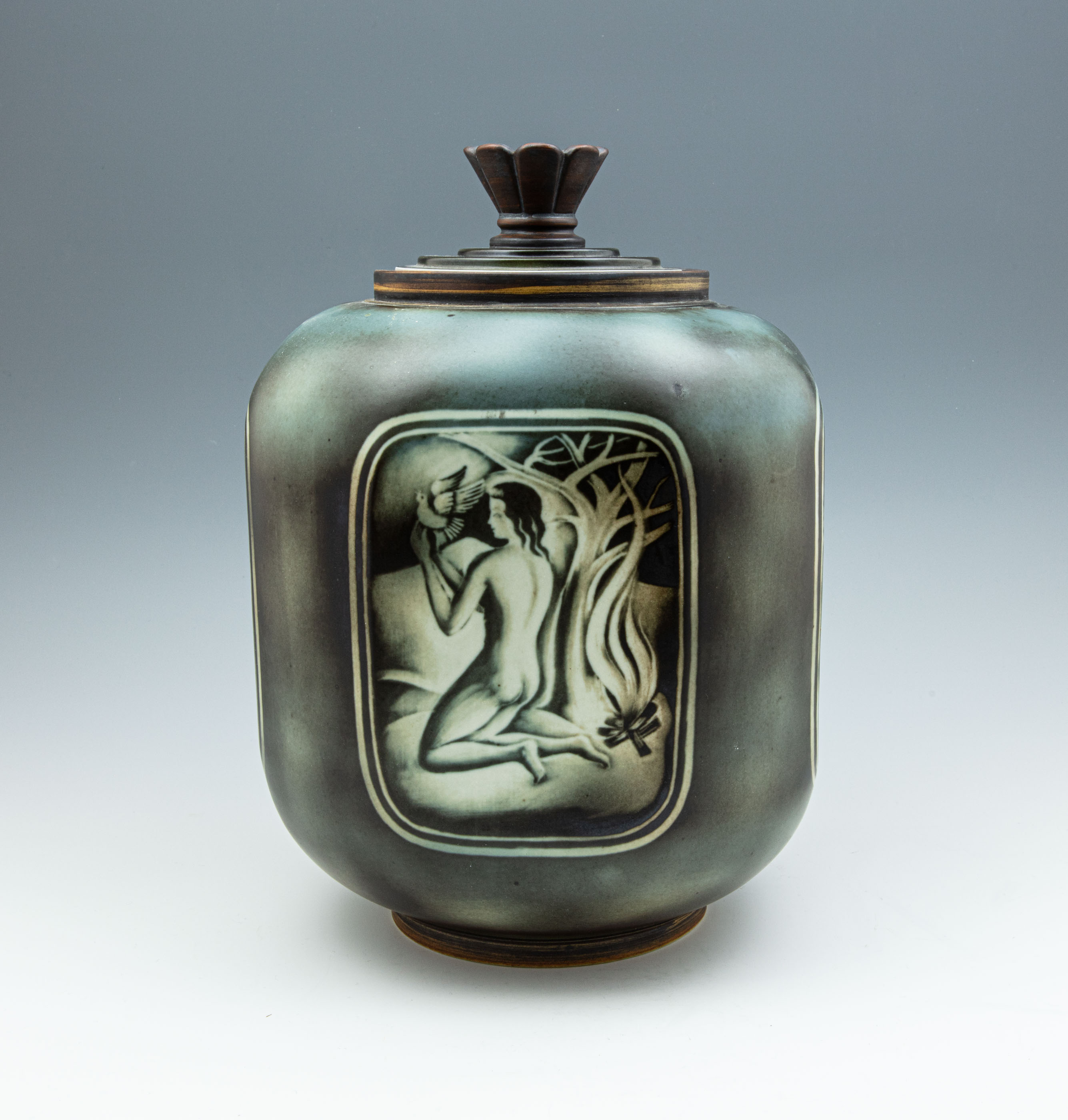 Flambé - Urn with lid (four Seasons) - 4