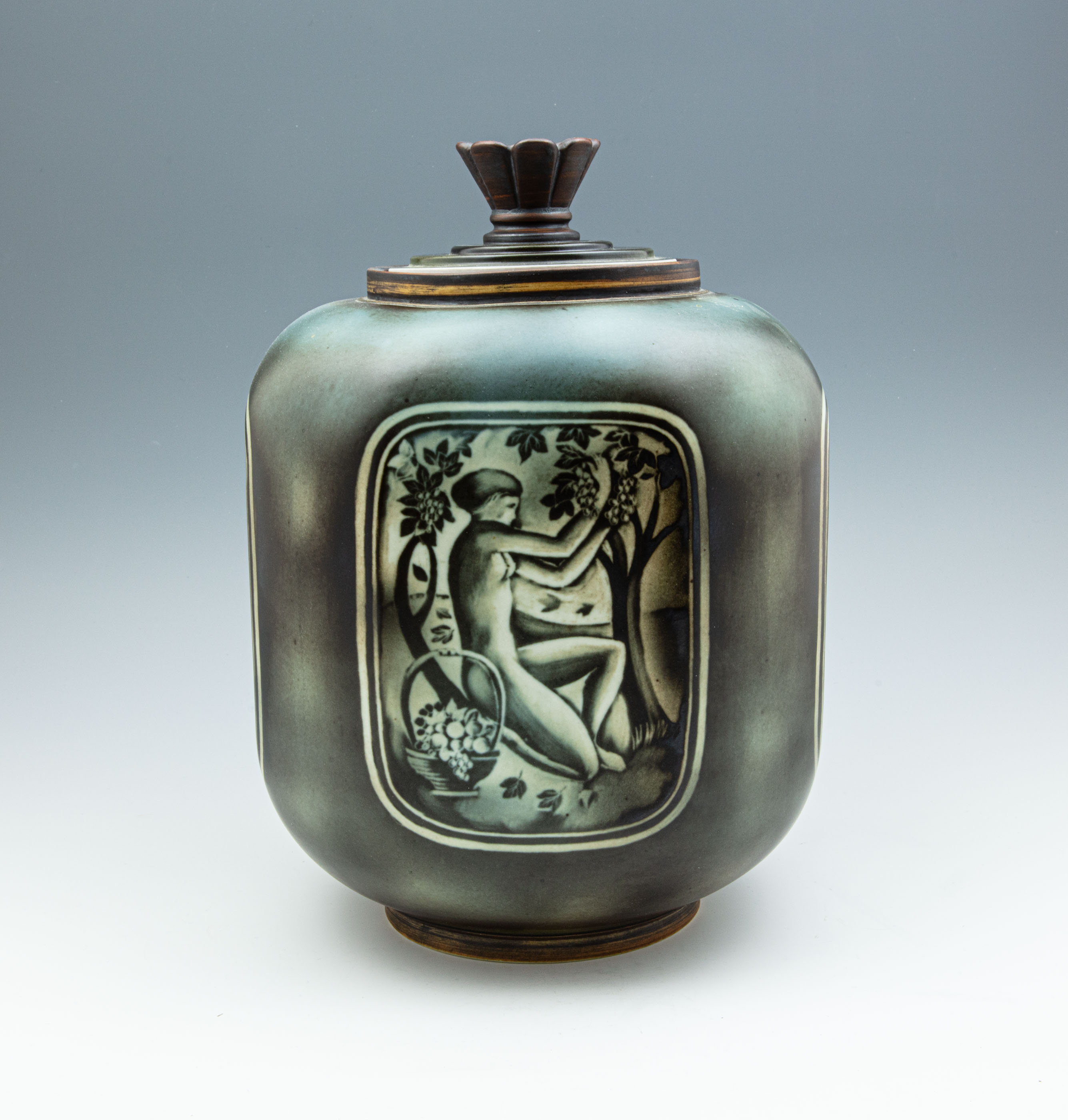 Flambé - Urn with lid (four Seasons) - 3