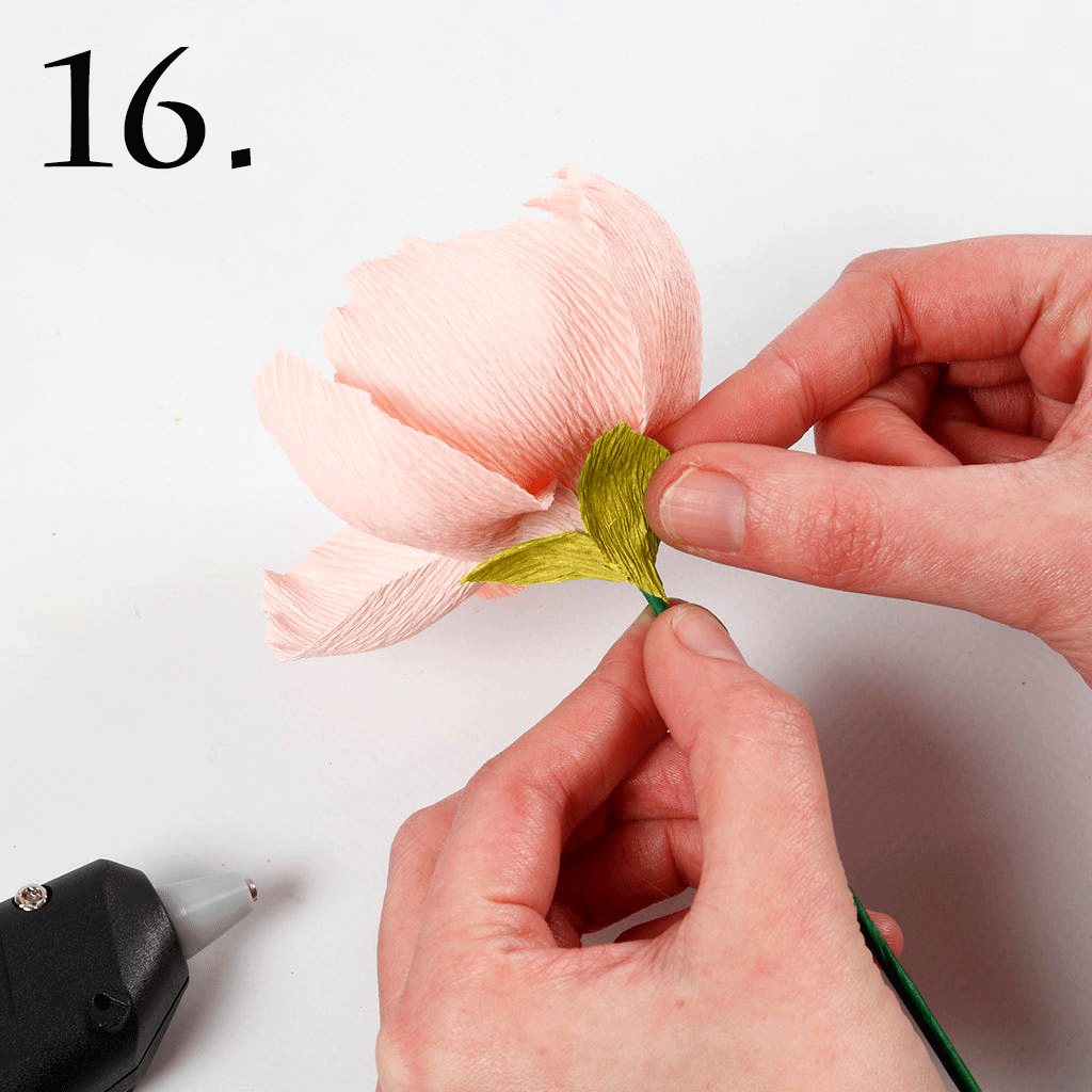 Krans pappersblommor och pampas - 17