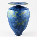 Isak Isaksson (2020) Unique Vase with Blue Crystalline Glaze 17 cm