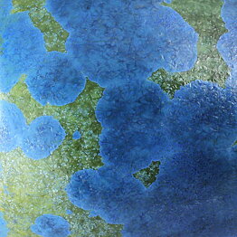 Isak Isaksson (2020) Unique Vase with Blue Crystalline Glaze 17 cm