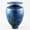 Isak Isaksson (2020) Unique Vase with Blue Crystalline Glaze 17 cm