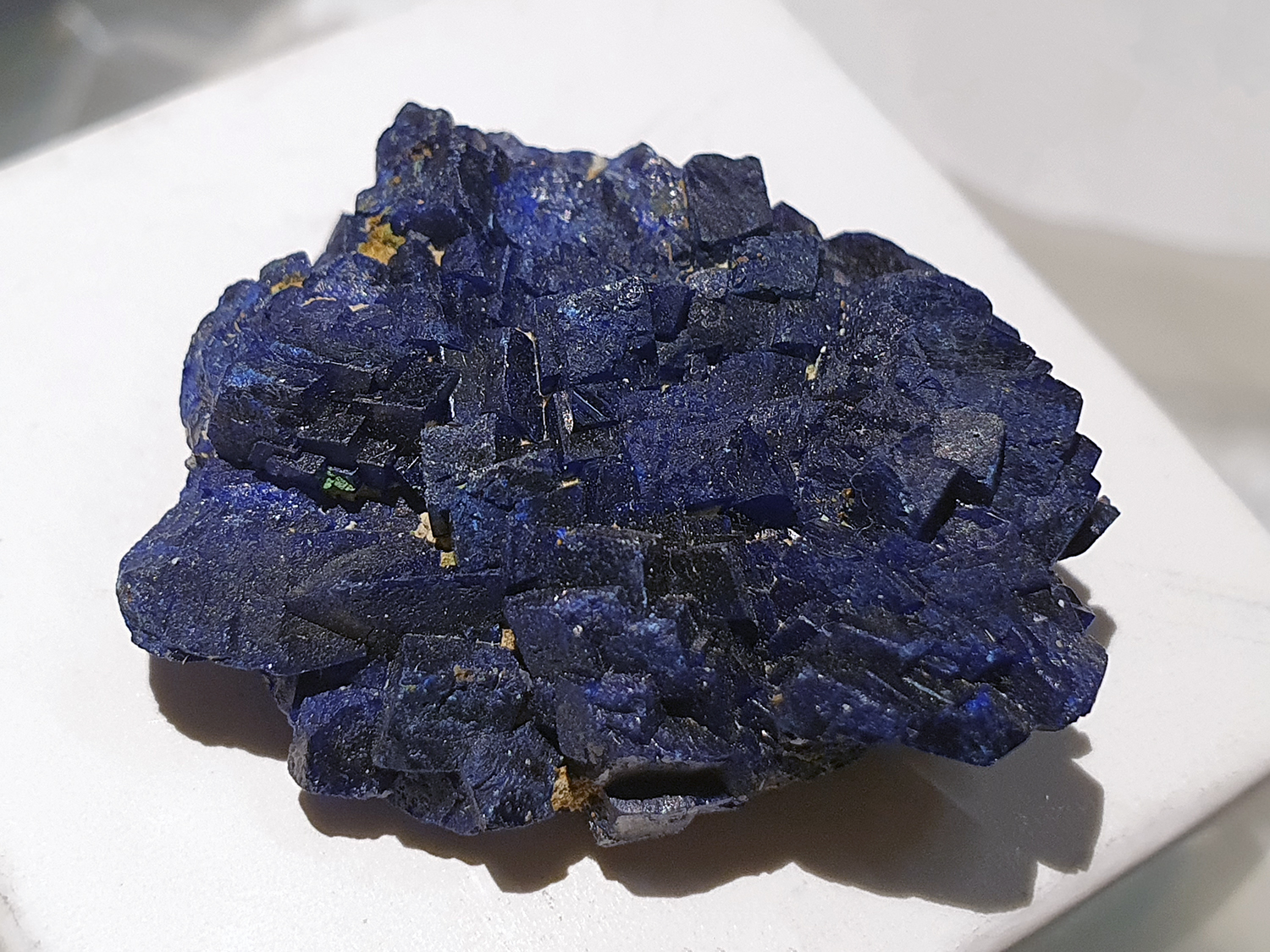 Azurit, Bisbee, Az, Usa, Cu₃(CO₃)₂(OH)₂.