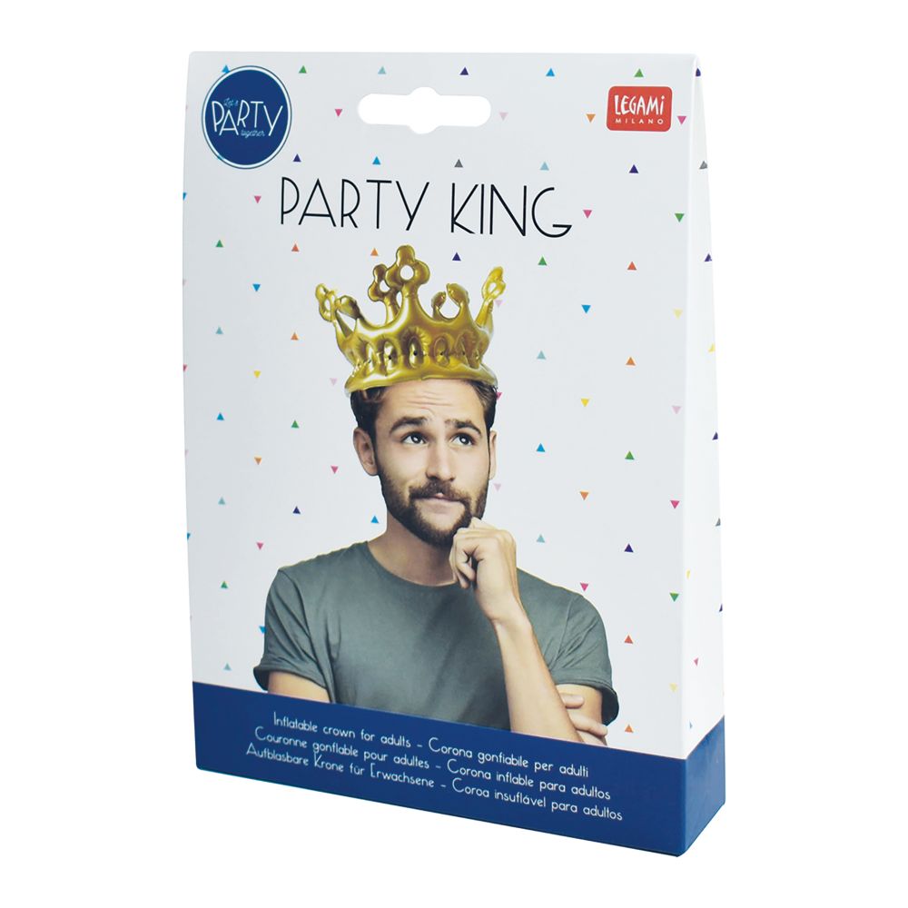 Uppblåsbar krona - Party King (för vuxna) - 4