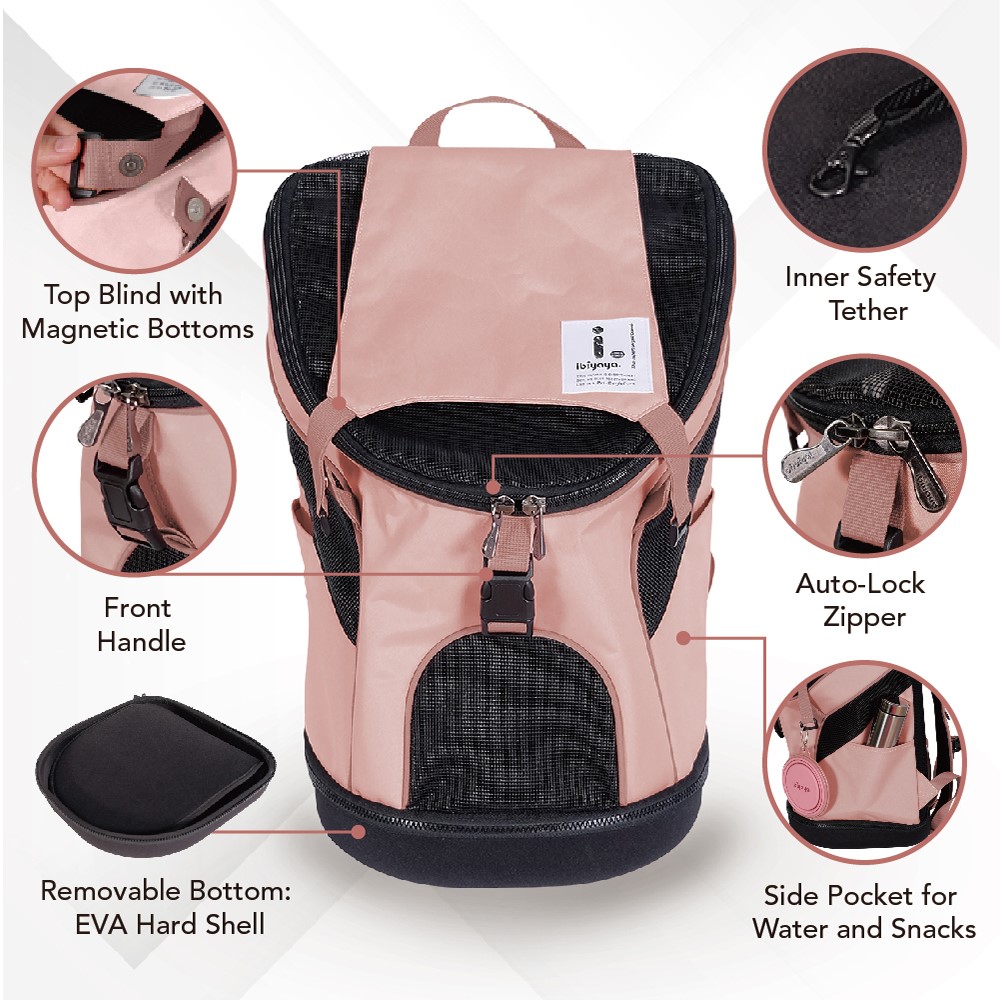 Ultralight Pro Backpack Carrier - Coral Pink - Ibiyaya - 9