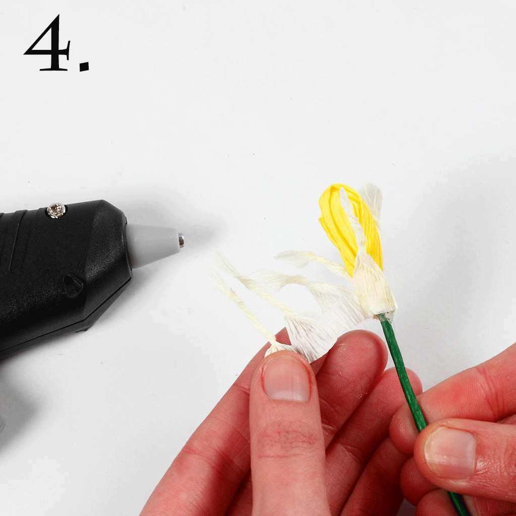Kit för pappersblommor av kräppapper - 5
