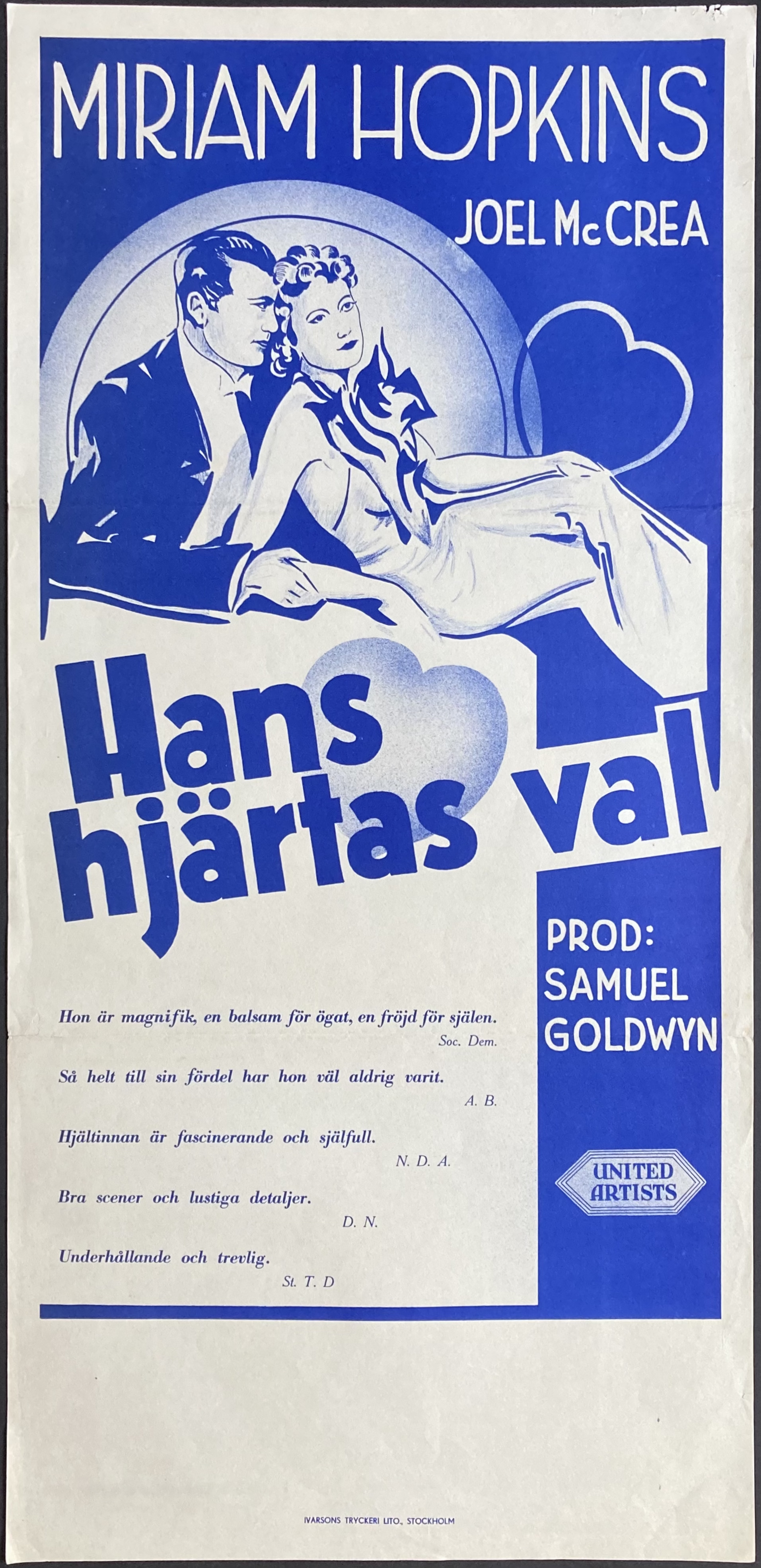 HANS HJÄRTAS VAL (1935)