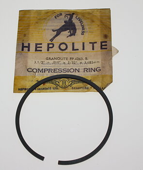 Männänrengas 3 1/2 " + ,010" x 3/32" NOS Hepolite Hepolite