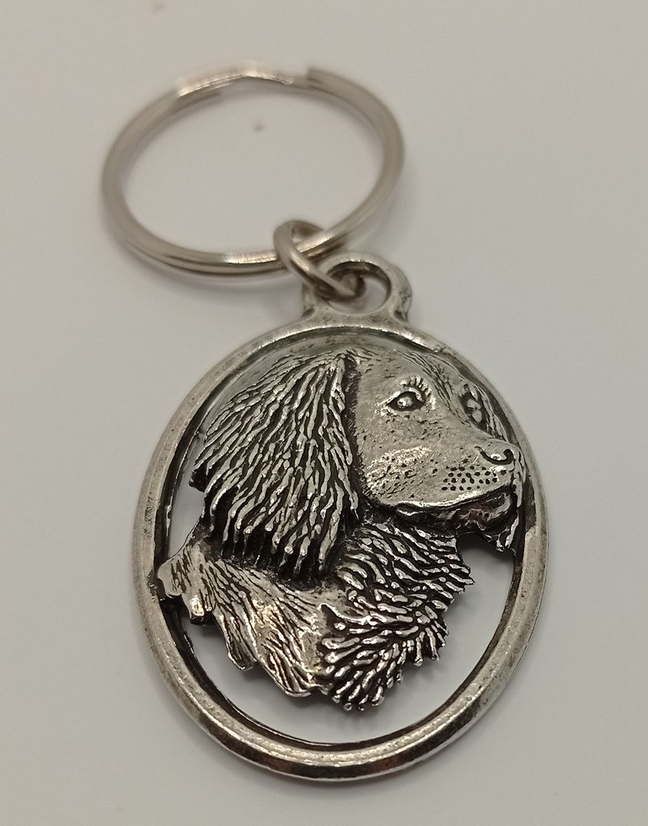 Nyckelring med spanielhuvud