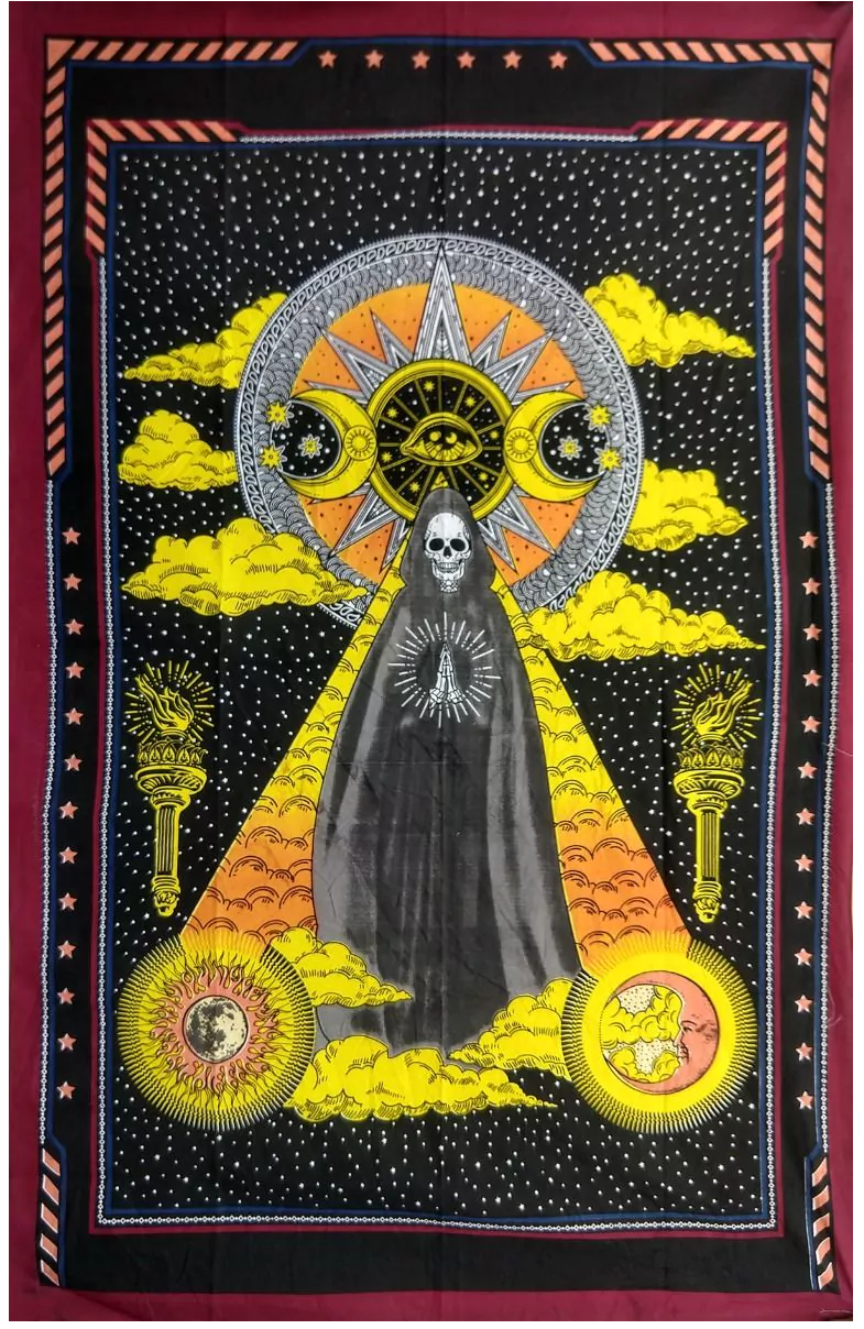 Santa Muerte Väggbonad / Sängöverkast