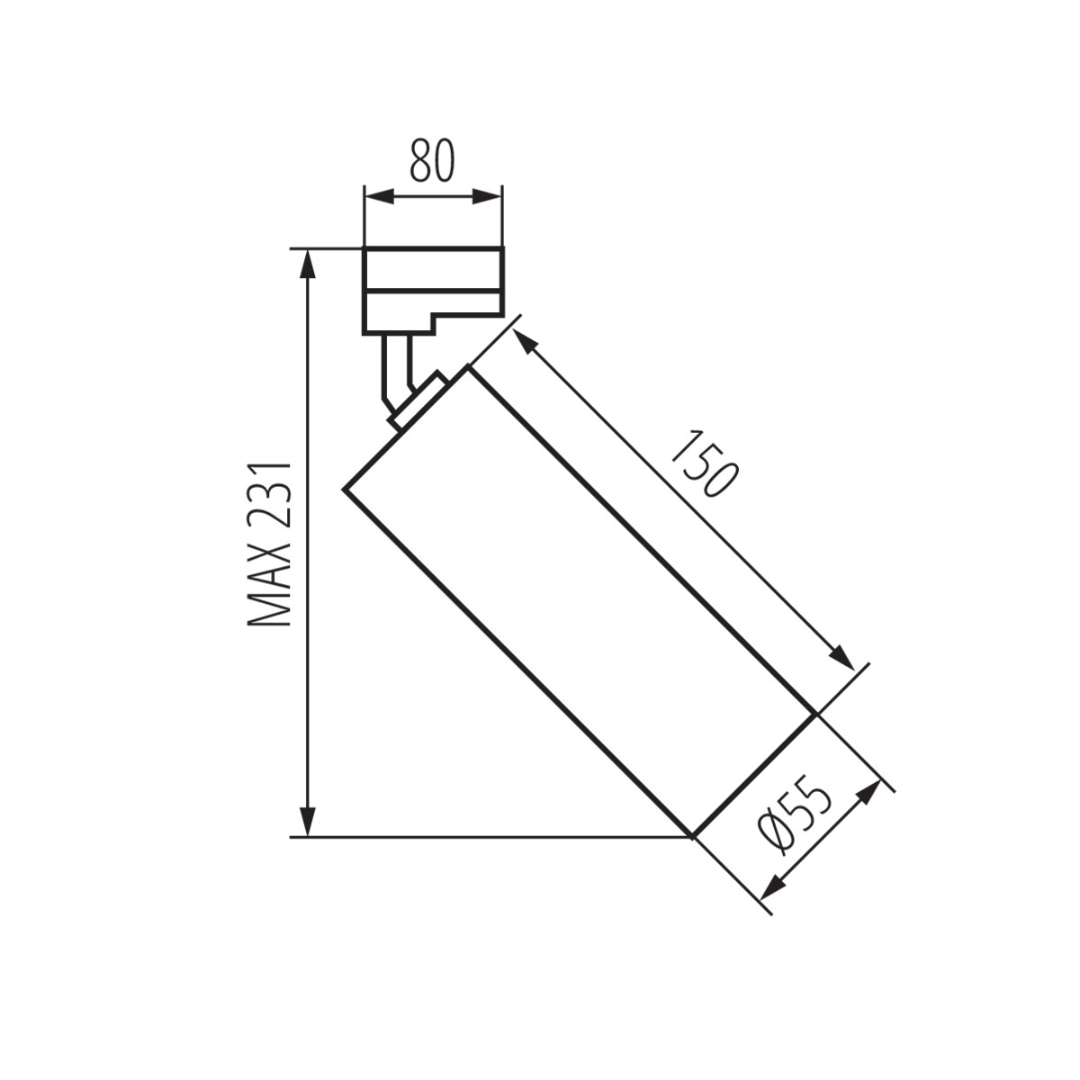 KANLUX ACORD GU10 Svart - 2