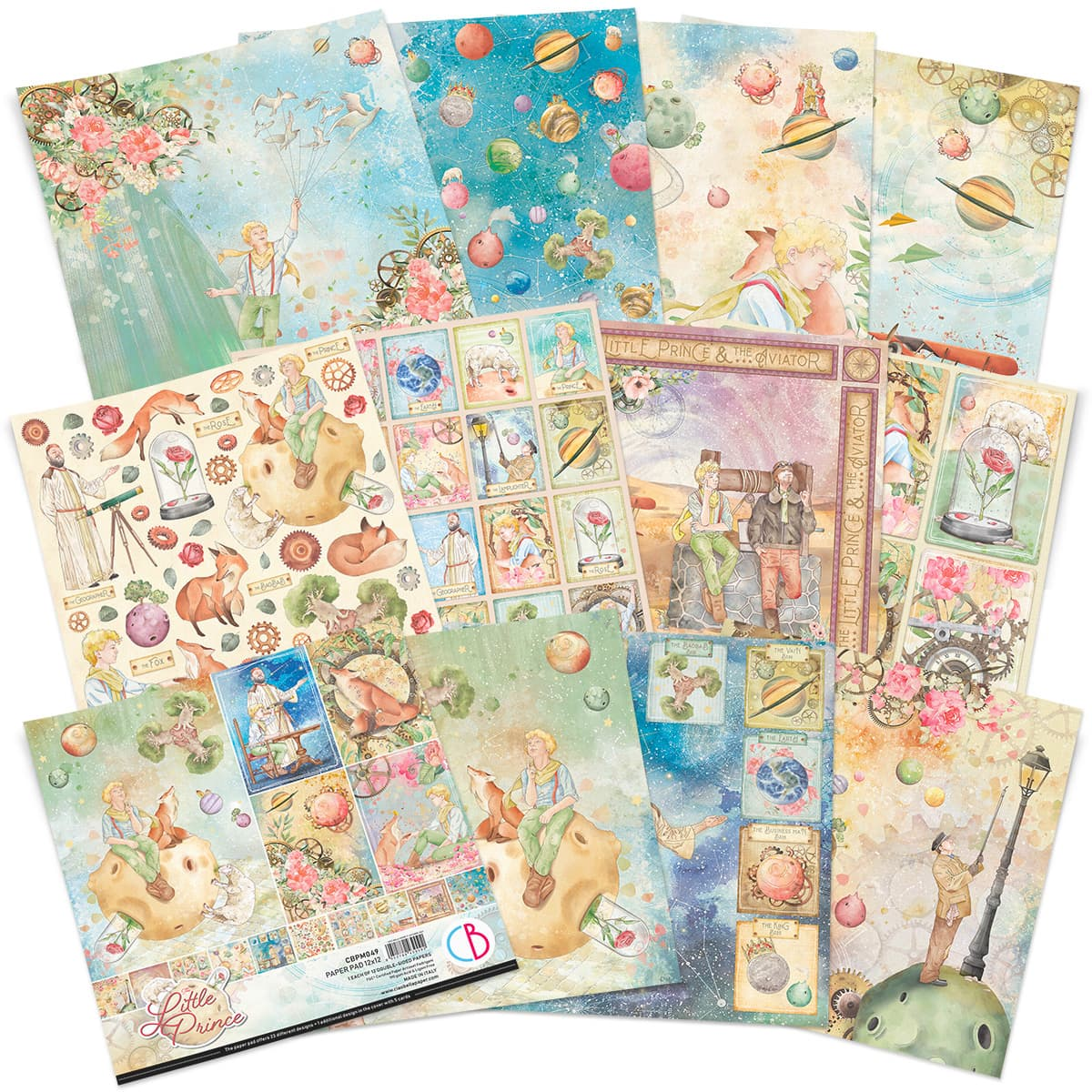 Ciao Bella The little Prince -Paperpad 12"X12" - 2