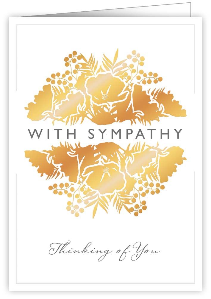 With Sympathy / Thinking of You, Greeting Card