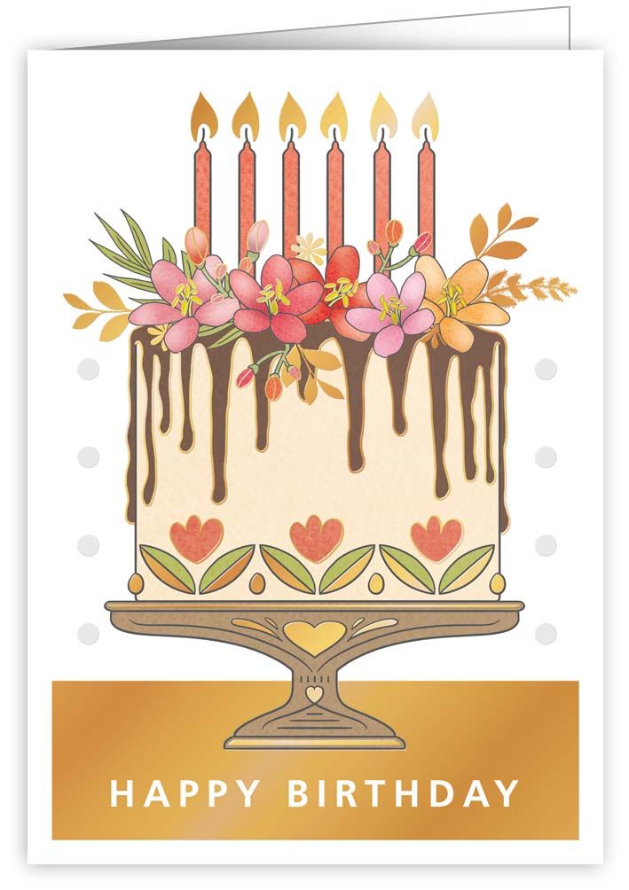 Happy birthday, Cake, Greeting Card