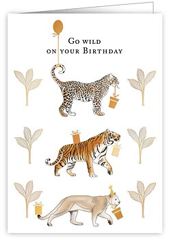 Go wild on your birthday, Greeting Card