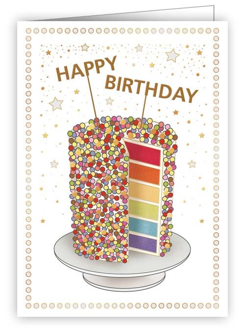 Rainbow Cake, Mini Card