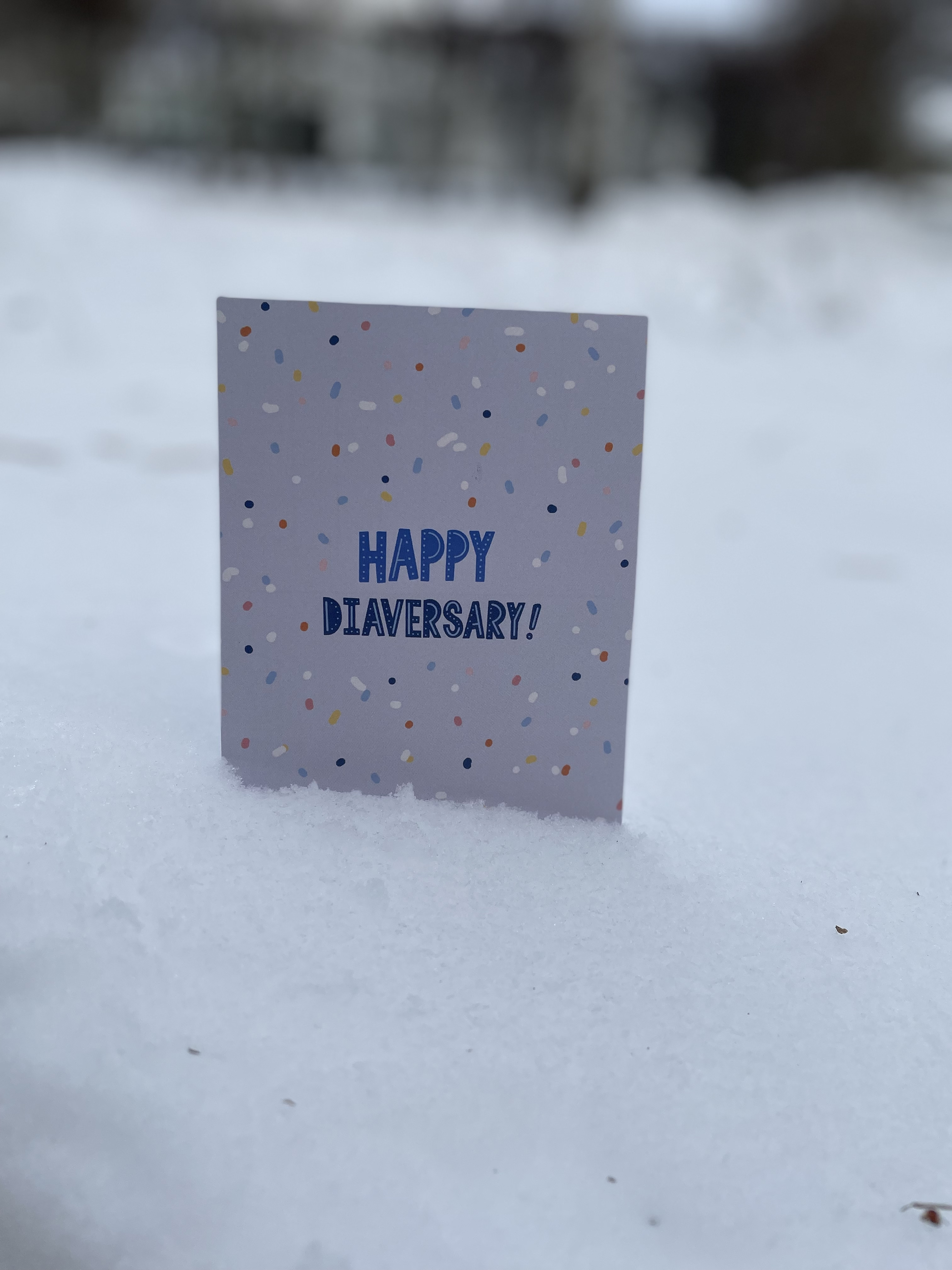 Diaversarykort - Happy Diaversary! 