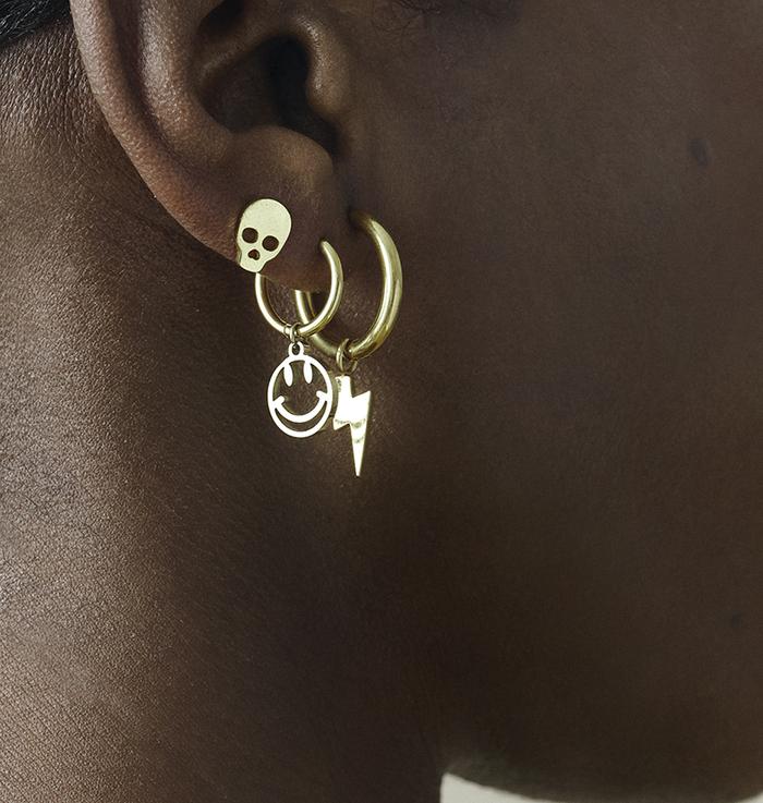 WOS UP  ALEXA SINGELÖRHÄNGEN GULD - 2