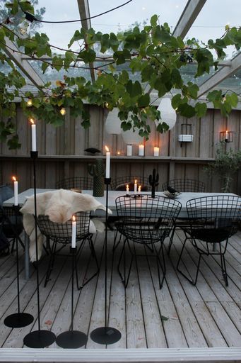 Candlestick - Floor candlestick - Crown candle/Tealight - Black - 3