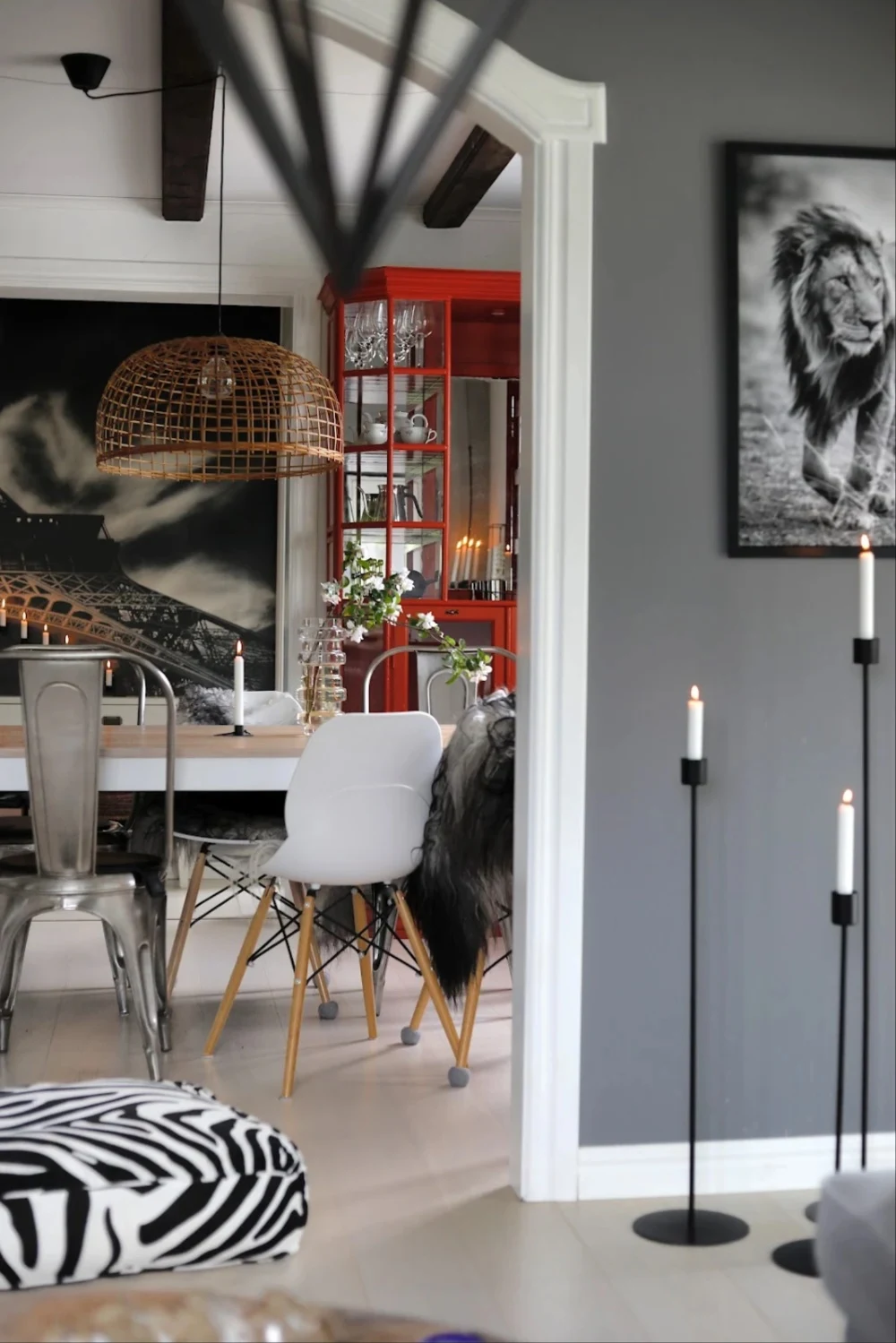 Candlestick - Floor candlestick - Crown candle/Tealight - Black - 5