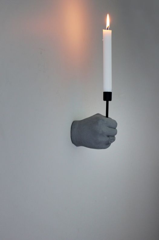 Hand with candlestick - Upwards - 4